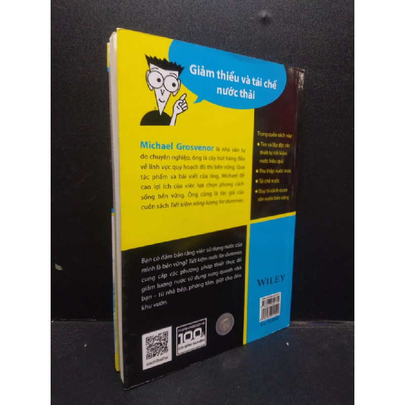 Tiết kiệm nước for dummies a wiley brand Michael Grosvenor 2022 mới 95% HCM.ASB0309 134992