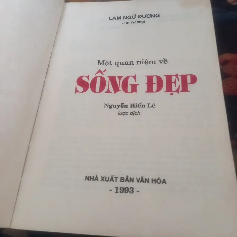 SỐNG ĐẸP LÂM NGỮ ĐƯỜNG ( xuất bản 1993 ) 717418