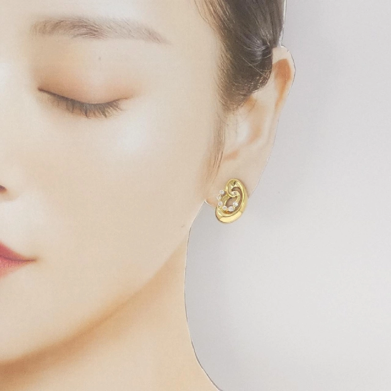 K18YG Bông tai kim cương 0.30CT - Hàng hiệu Chính hãng 872600