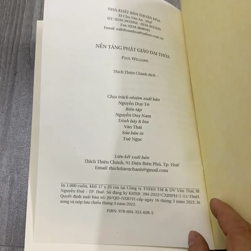 Nền tảng phật giáo đại thừa - paul williams. 10a4 1027885