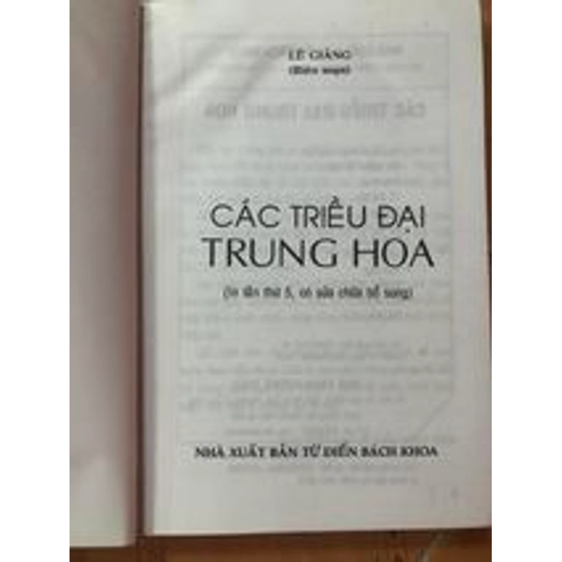 Sách Các triều đại Trung Hoa - Lê Giảng biên soạn - Đọc tốt 305399