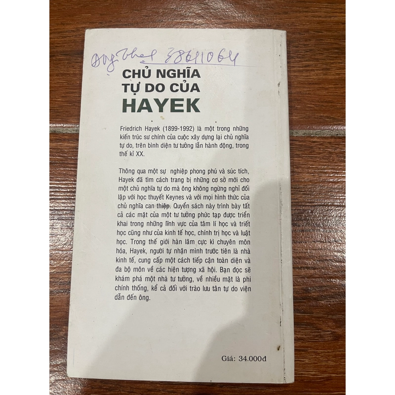 Chủ nghĩa tự do của HAYEK - Gilles Dostaler  (k1) 551795