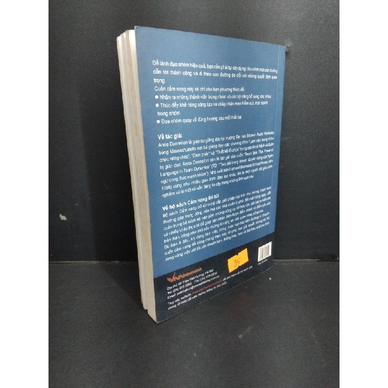 Cẩm nang bỏ túi Lãnh đạo nhóm mới 90% bẩn bìa, ố nhẹ, tróc gáy, tróc bìa 2008 HCM2811 Harvard Business School Press KỸ NĂNG 339229