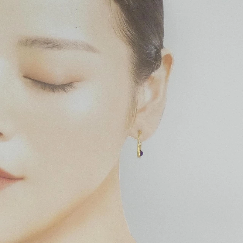 K18YG Amethyst Bông tai - Hàng hiệu Authentic 871587