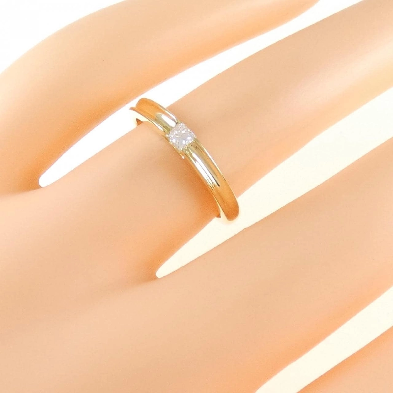 Nhẫn kim cương K18YG 0.10CT 671069