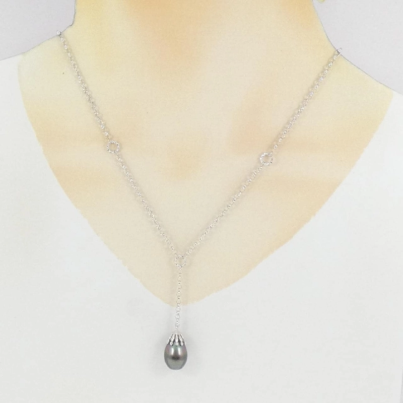 Tasaki Ngọc Trai Đen Dây Chuyền - Hàng hiệu Chính hãng 839333