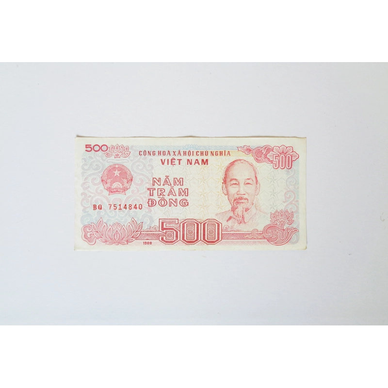 Tờ tiền 500 đồng xưa (BQ 7514840) 377509