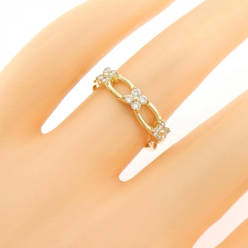 Nhẫn kim cương hoa K18YG 0.24CT - Hàng hiệu Authentic 848703