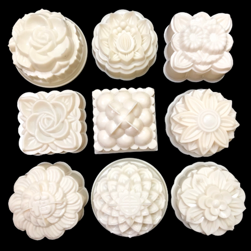 Bộ 10 khuôn rau câu trung thu - Khuôn trắng loại 10 cm – Mã số 1184 338473