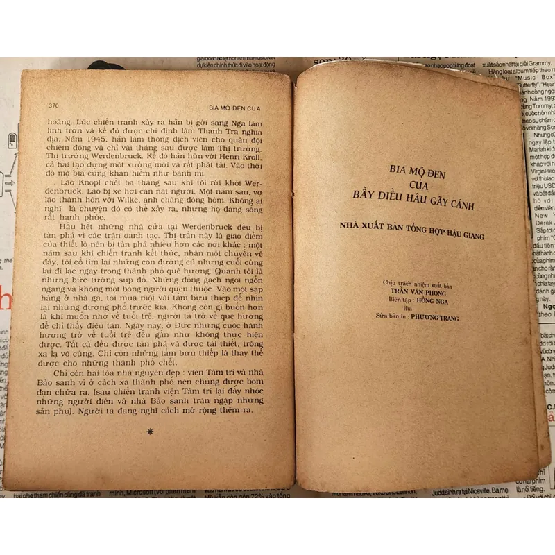 BIA MỘ ĐEN & BẦY DIỀU HÂU GÃY CÁNH - Erich Maria Remarque 727199