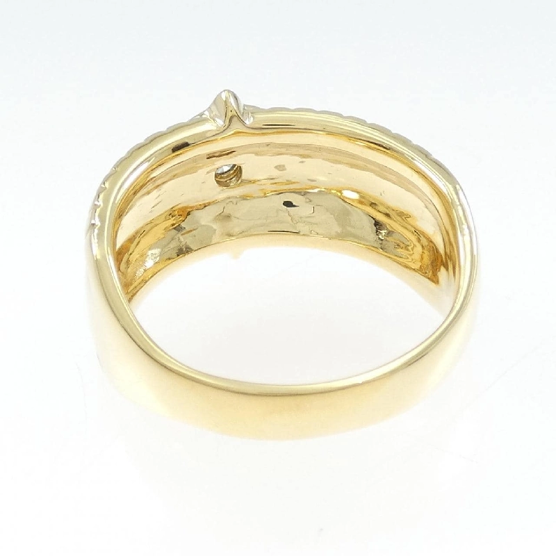 【Sản phẩm mới】Nhẫn kim cương K18YG hình chữ thập 0.20CT 665730