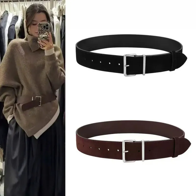 Thắt Lưng Nữ Bản To Khóa Vuông Kim Loại - Tôn Dáng, Sang Trọng 977569