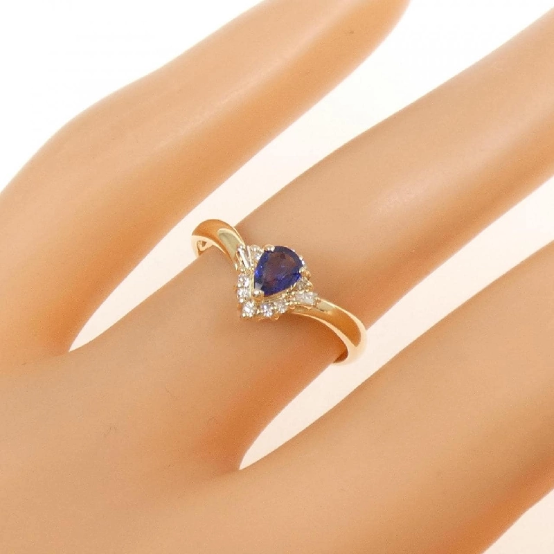 Nhẫn Sapphire K18YG 0.23CT - Hàng hiệu Chính hãng 851936