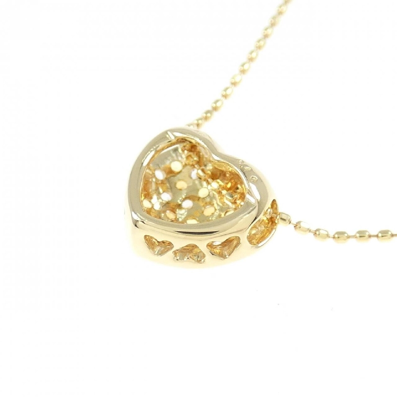 K18YG Dây chuyền hình trái tim Sapphire 0.40CT - Hàng hiệu Chính hãng 858145