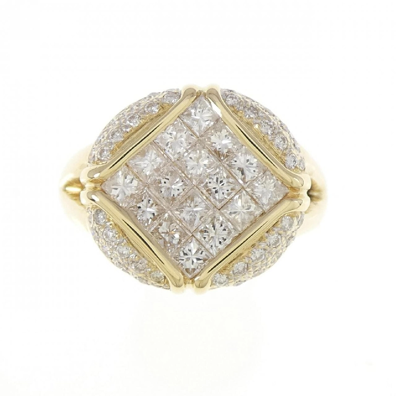 Nhẫn kim cương K18YG 1.25CT 671684