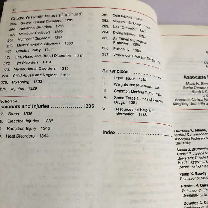 THE MERCK MANUAL OF MEDICAL INFORMATION 720848