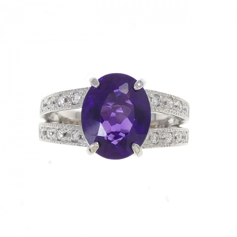 Nhẫn Amethyst PT900 2.39CT - Hàng hiệu Chính hãng 850029
