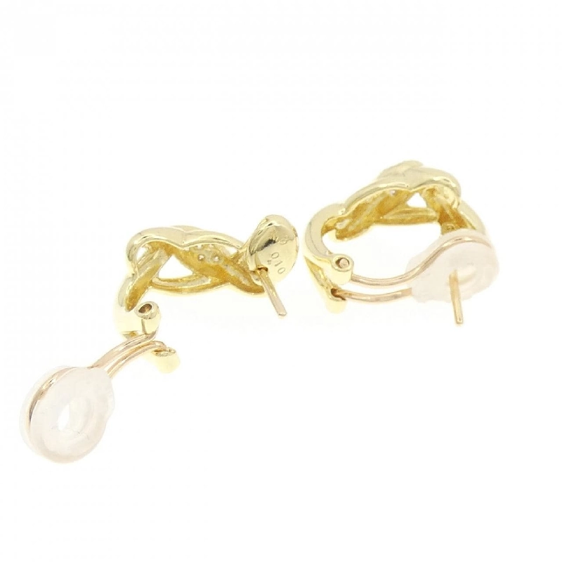 K18YG Bông tai/Khuyên tai kim cương 0.20CT - Hàng hiệu Chính hãng 871600