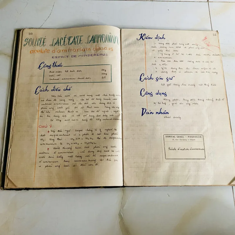 Sổ dược khoa viết tay (1969) 1013337