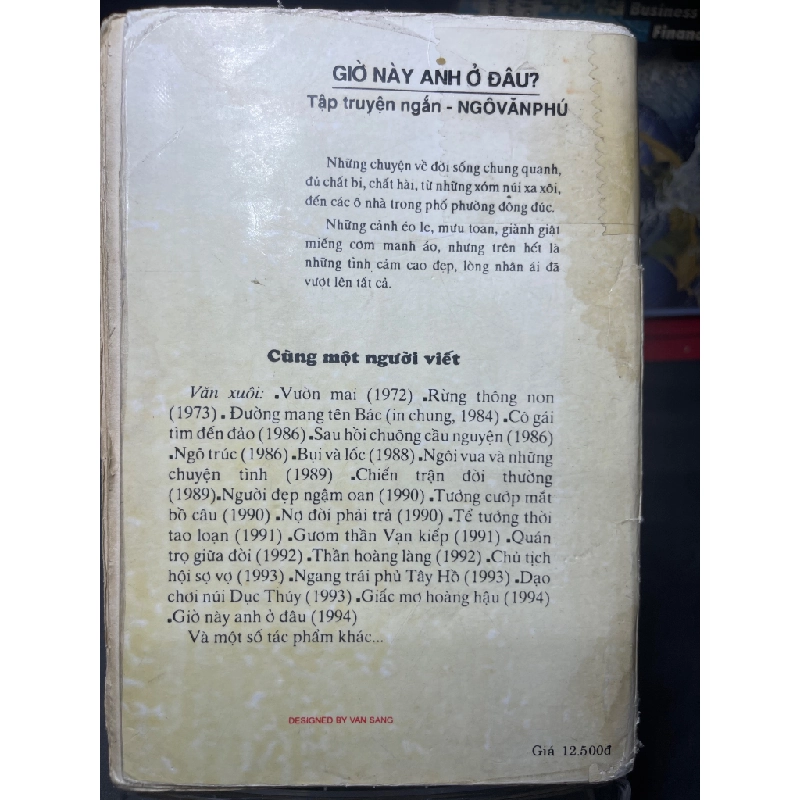 Giờ này anh ở đâu 1994 mới 50% ố vàng bụng xấu Ngô Văn Phú HPB0906 SÁCH VĂN HỌC 459273