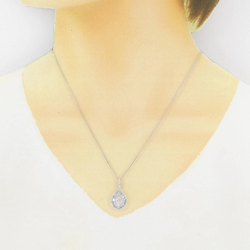 K18WG Dây chuyền kim cương 0.70CT - Hàng hiệu Chính hãng 866770