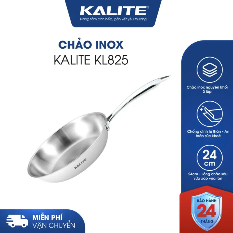⭐ Chảo inox nguyên khối TRIPRO KALITE KL825 – Bền bỉ vượt thời gian 721008