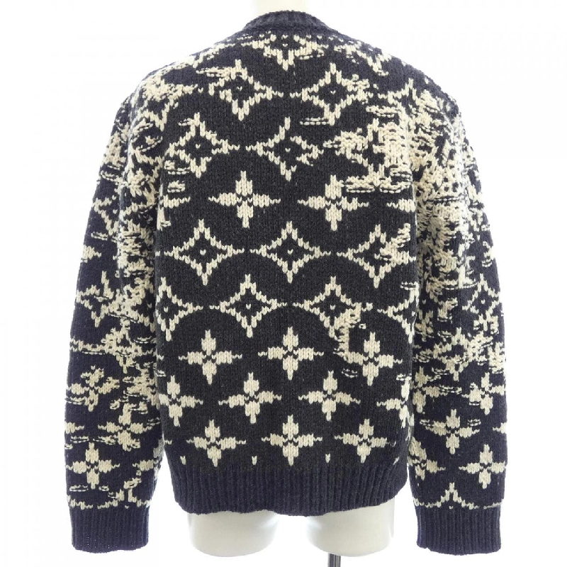 Louis Vuitton LOUIS VUITTON Monogram Flower Jacquard HJN85WTPA Áo len - Hàng hiệu Chính hãng 894351