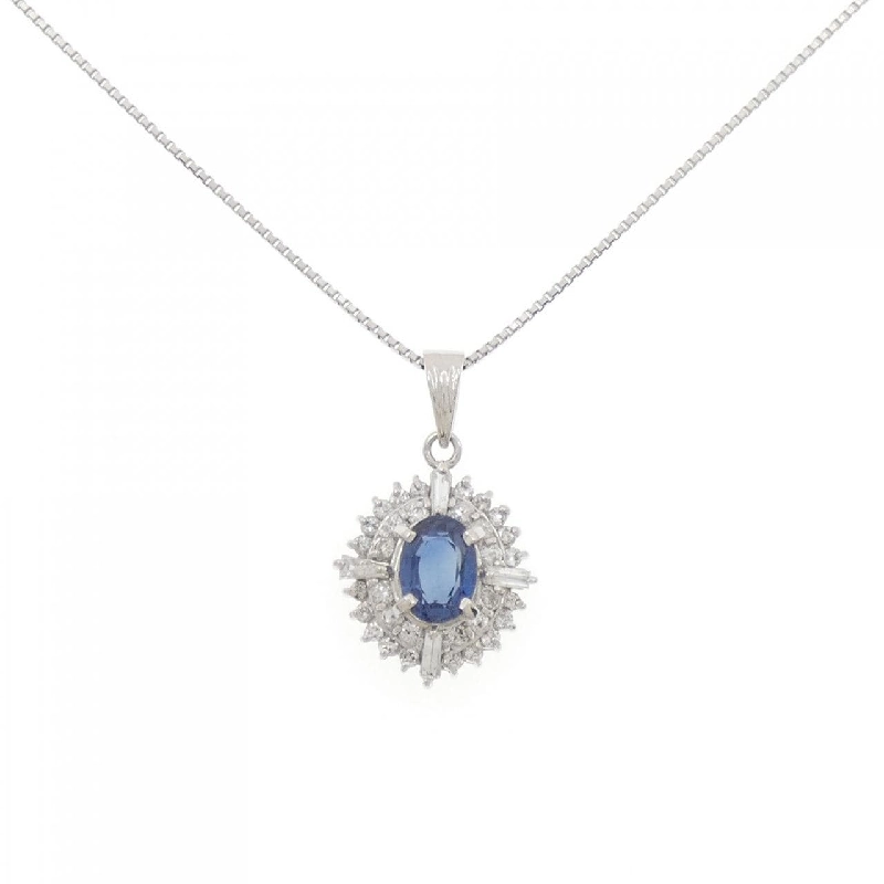 Dây chuyền Sapphire PT900/PT850 1.06CT - Hàng hiệu Chính hãng 860351