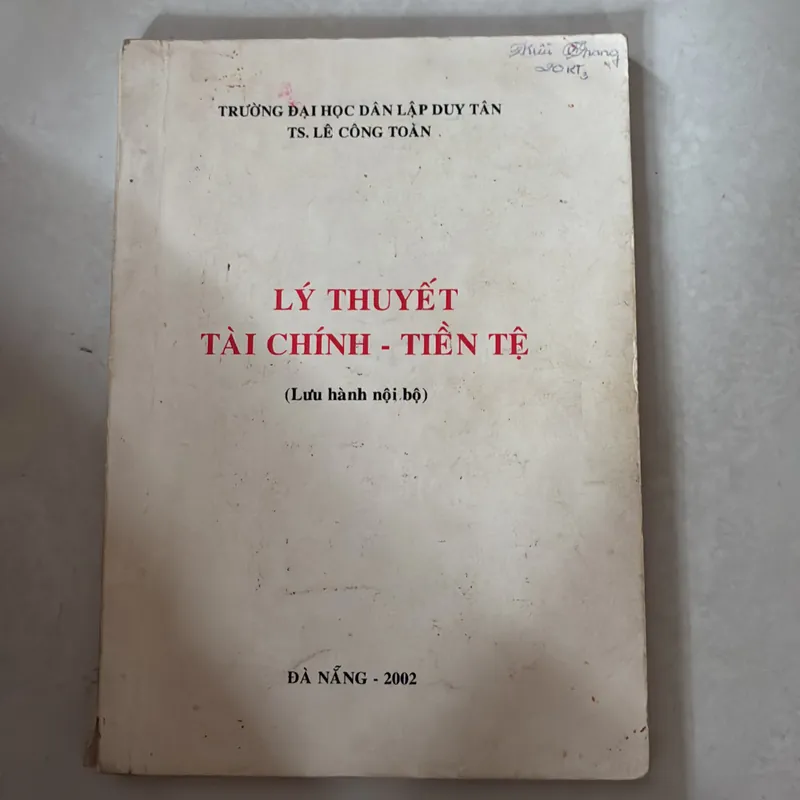 Lý thuyết tài chính - tiền tệ 727604