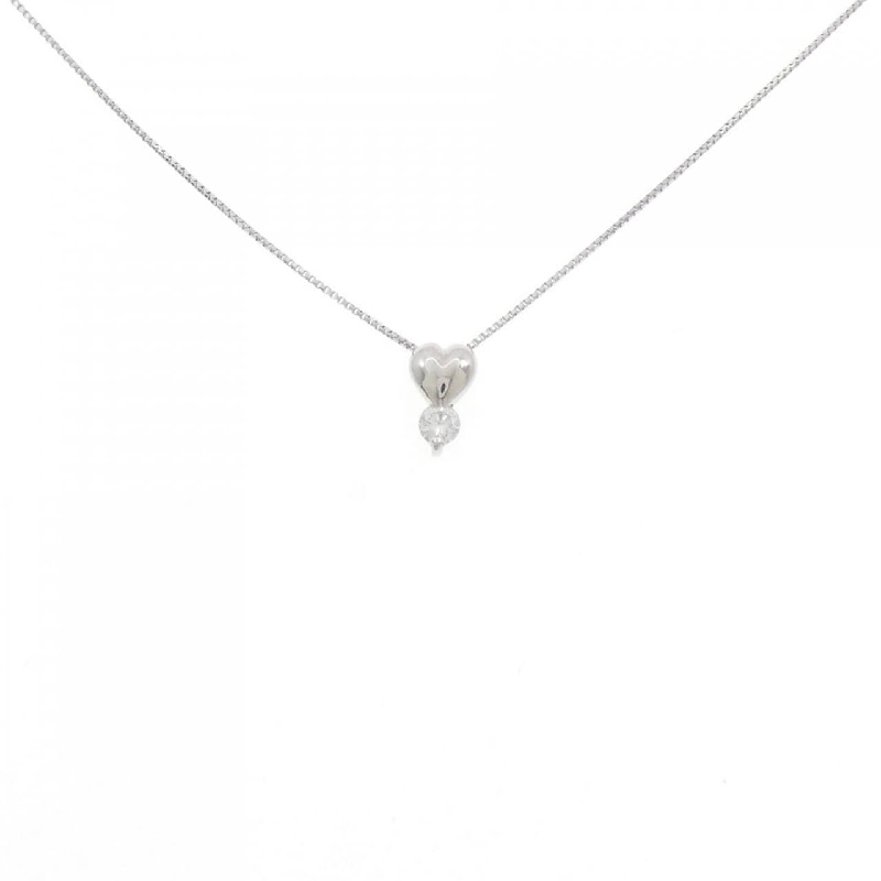 Dây chuyền kim cương hình trái tim PT900/PT850 0.10CT - Hàng hiệu chính hãng 857277