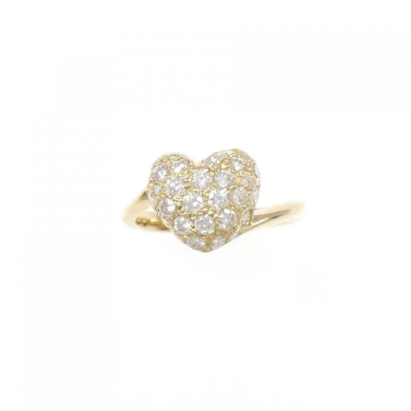 Nhẫn kim cương hình trái tim K18YG 0.627CT 673546