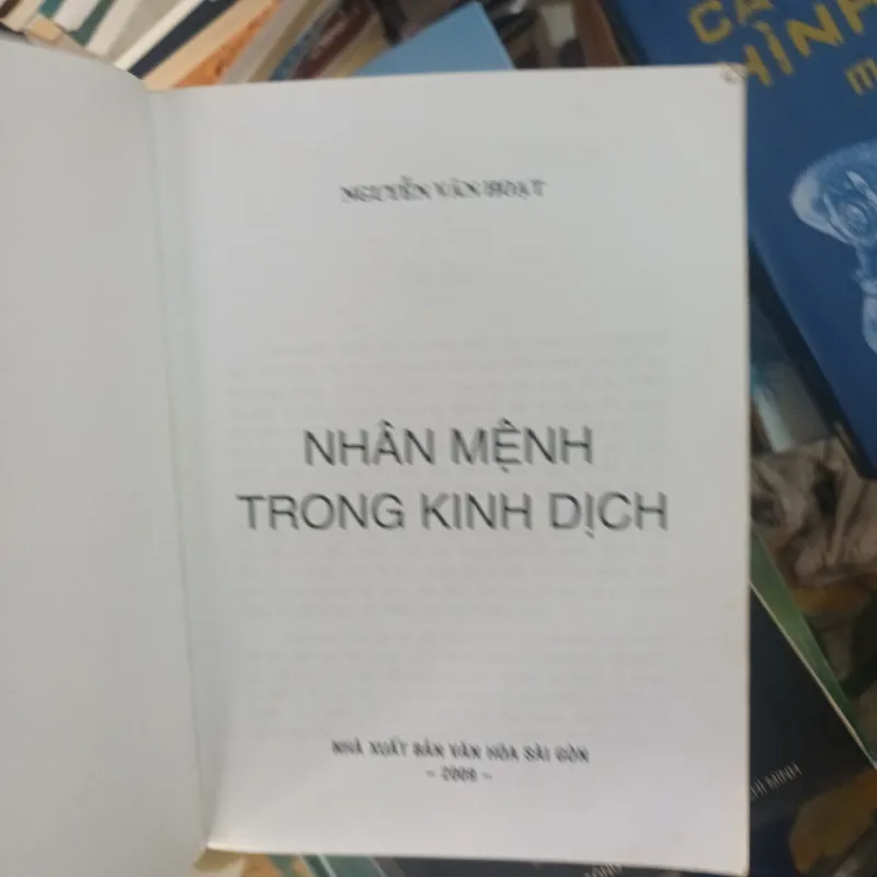 Nhân Mệnh Trong Kinh Dịch - Nguyễn Văn Hoạt 992491