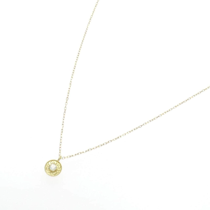 K18YG Dây chuyền đá mặt trăng - Hàng hiệu Chính hãng 859082