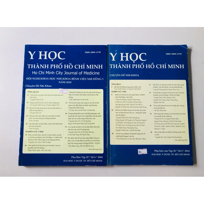 2 CUỐN Y HỌC thành Phố Hồ Chí Minh chuyên đề Nhi Khoa năm 2014 & 2018 447397
