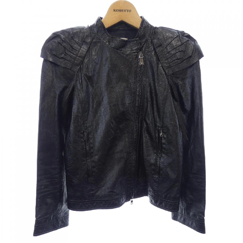 【Mã giảm giá】Áo khoác da MIU MIU 642680