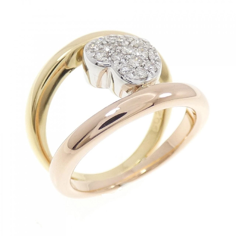 Nhẫn kim cương hình trái tim 3 màu K18 - Hàng hiệu Authentic 849541