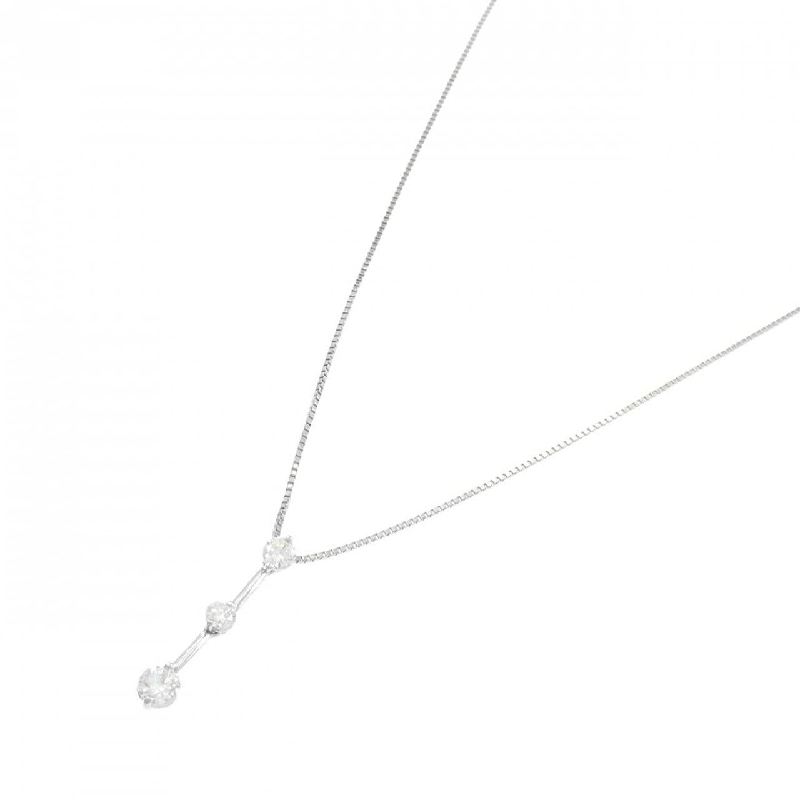 Dây chuyền kim cương ba viên PT900/PT850 0.50CT - Hàng hiệu Chính hãng 859616