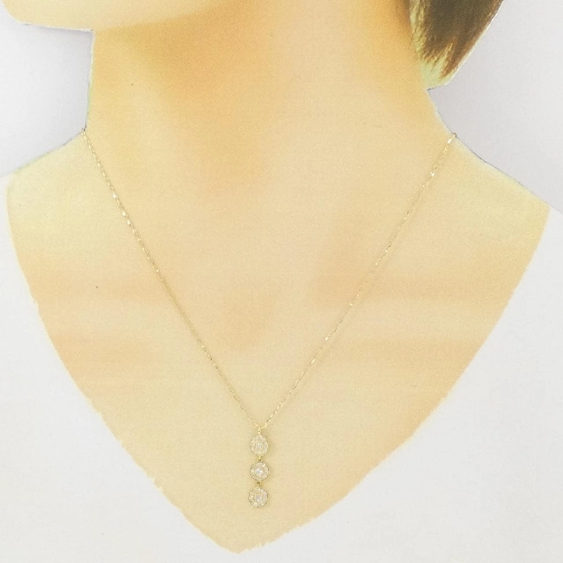 K18YG Dây chuyền kim cương 0.28CT - Hàng hiệu Chính hãng 867186