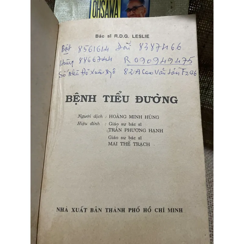 Bệnh tiểu đường - Bác Sĩ R.D.G. LESLIE 800097