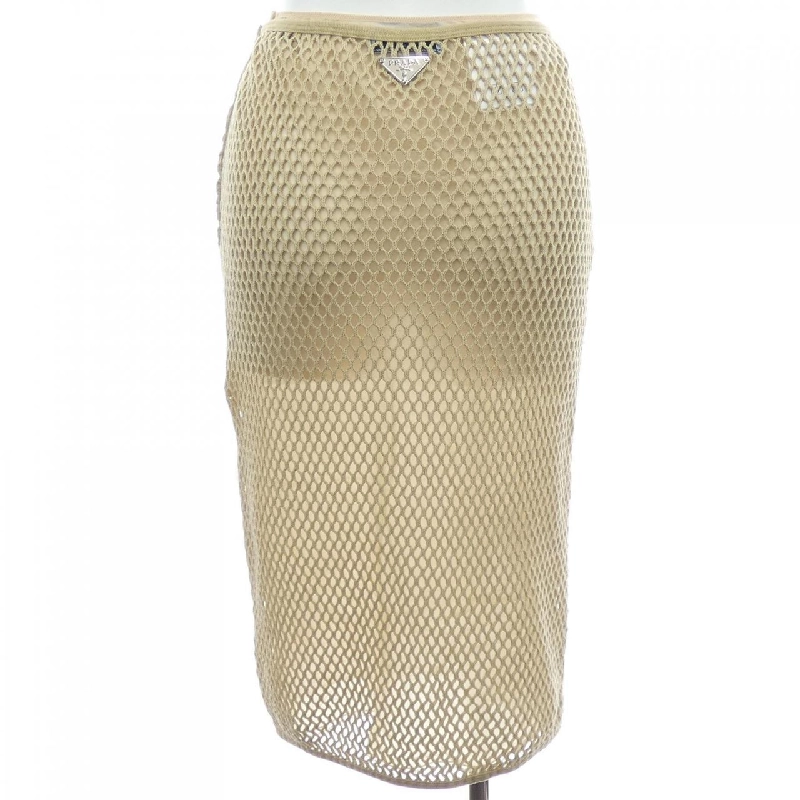 Váy lưới cotton logo tam giác PRADA 31143 SOOO 16ND - Hàng hiệu Chính hãng 821551