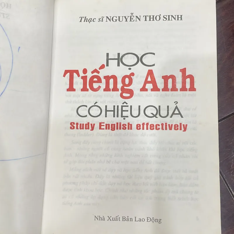 Học tiếng anh có hiệu quả : thạc sĩ Nguyễn Thơ Sinh - study english effectively 1034910
