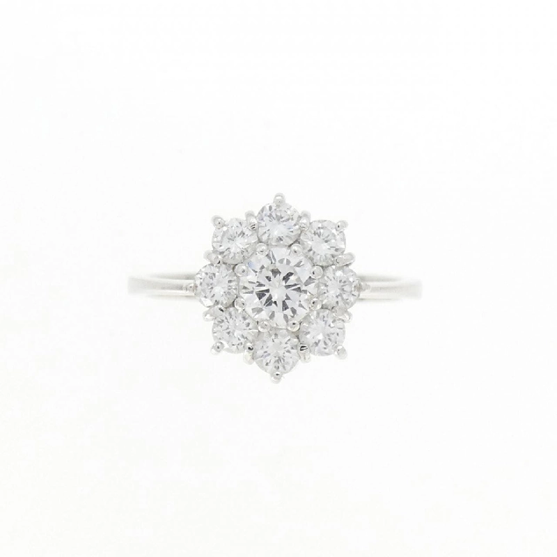 Nhẫn kim cương 750WG hoa 672065