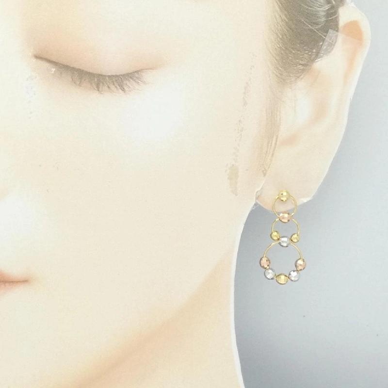 K18 Ba màu Bông tai - Hàng hiệu Chính hãng 871538