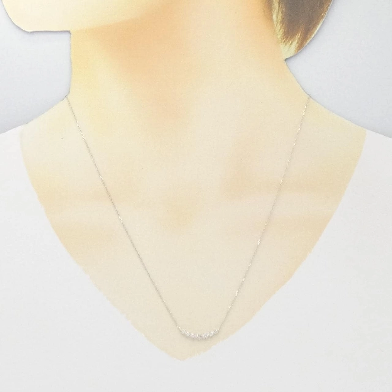 K18WG Dây chuyền kim cương 0.13CT - Hàng hiệu Chính hãng 860894