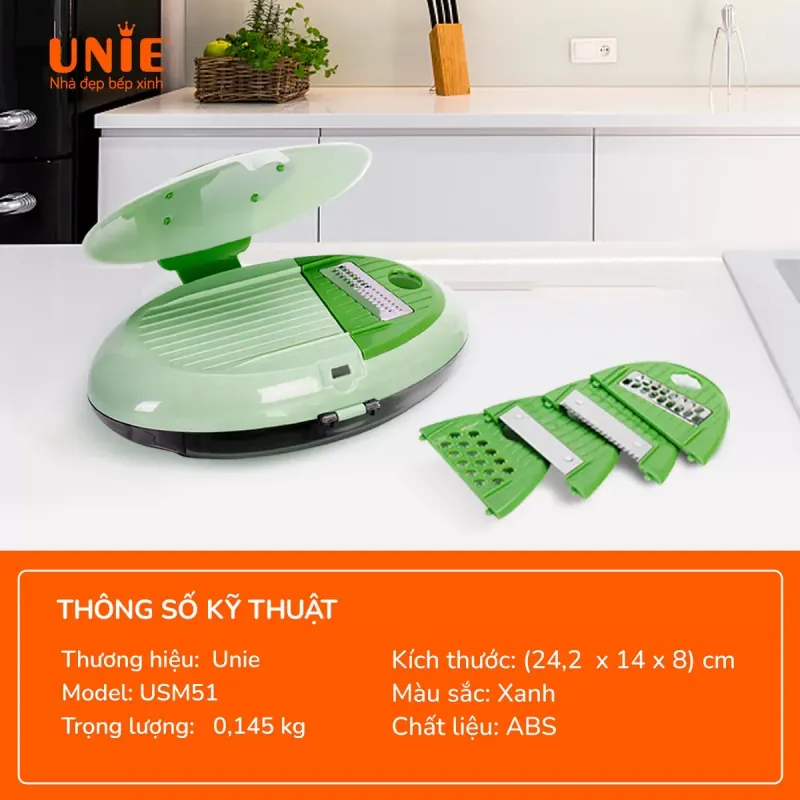 Bộ xay cắt thực phẩm đa năng Unie UMS51 trang bị đến 5 lưỡi dao 792077