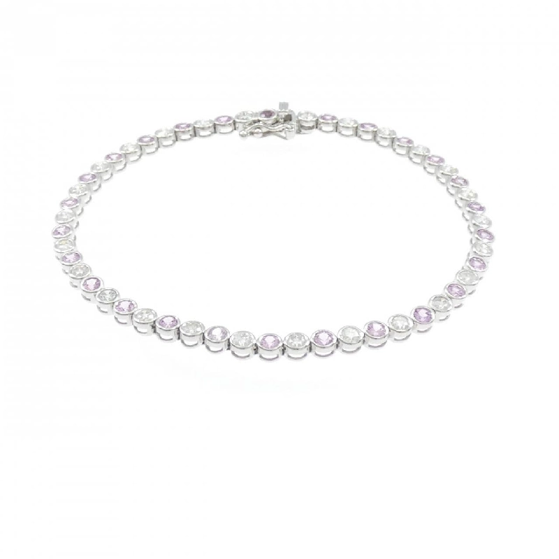 K18WG Sapphire Bracelet 1.71CT - Hàng hiệu Authentic 878100