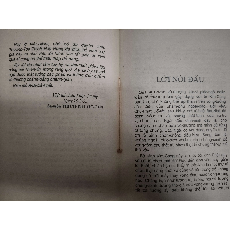 Kinh Kim cang giảng lục - 1991 -131 trang Sách tôn giáo - tâm linh ANTQ3101 789978