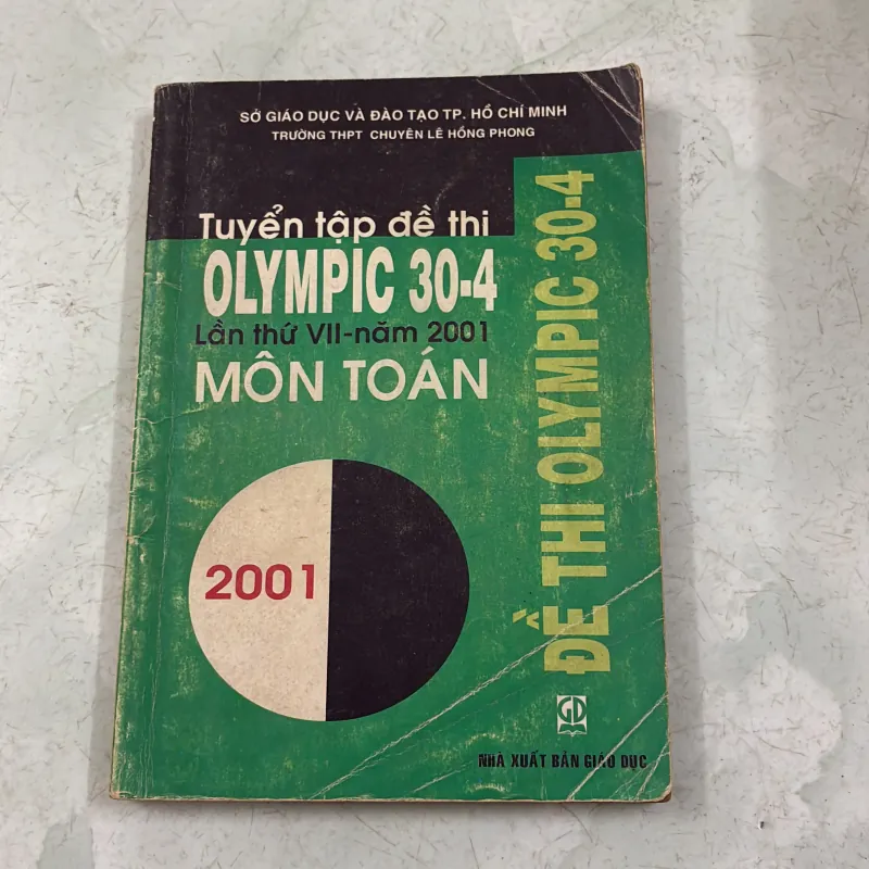 Tuyển tập đề thi Olympic 30-4 Môn Toán năm 2001 1005409
