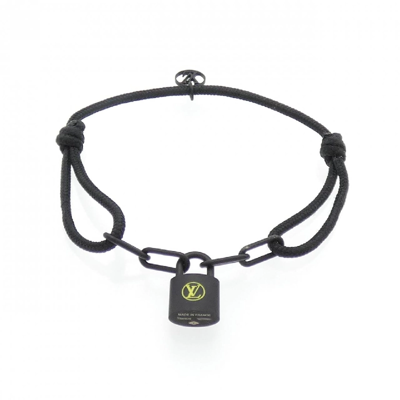 Louis Vuitton Lockit Virgil Abloh Black Bracelet - Hàng hiệu Authentic 846185