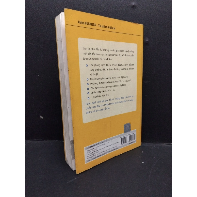 Chiến Lược Đầu Tư Chứng Khoán mới 70% ố vàng, trang sau có nếp gấp 2017 HCM2606 David Brown & Kassandra Bentley KINH TẾ - TÀI CHÍNH - CHỨNG KHOÁN 916103